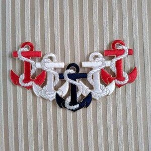Nautical Anchor Iron-On Applique - NWOT